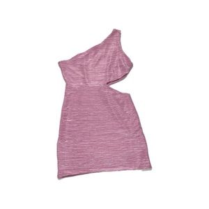 Misope One Shoulder Bodycon Dress with Side Cutout